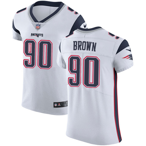 Nike Patriots #90 Malcom Brown White Men's Stitched NFL Vapor Untouchable Elite Jersey - Click Image to Close
